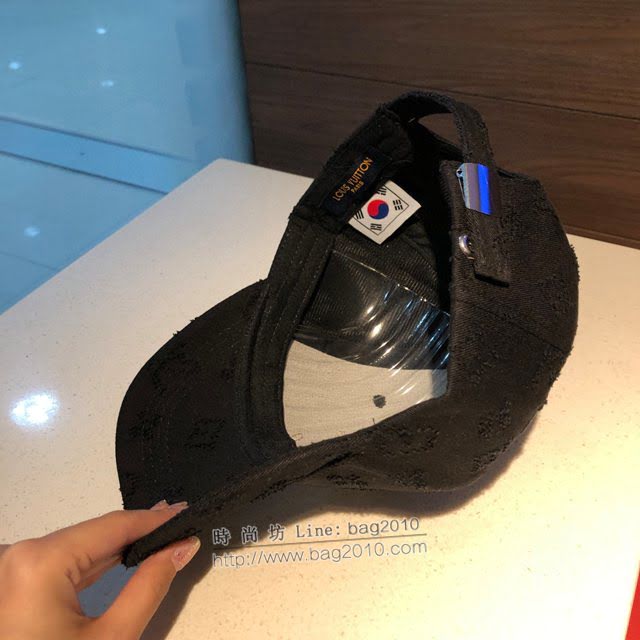 LV新品女士帽子 路易威登珍珠做舊棒球帽鴨舌帽  mm1491